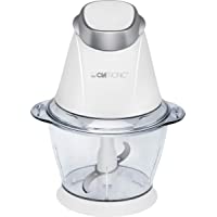 Clatronic MZ 3579 Picadora multiusos- función pica-hielo- 250 W- 1 Liter- plástico- Blanco